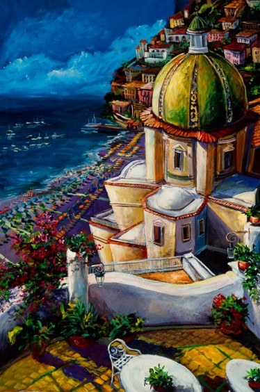 Map of POSITANO The Amalfi Coast